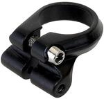M-Wave Racky Sattelklemme 31,8 mm Alu schwarz mit M5-Gewinde&ouml;sen f&uuml;r Gep&auml;cktr...
