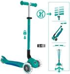 GLOBBER ELITE LIGHTS t&uuml;rkis, mit Leuchtrollen
