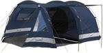 Tunnelzelt Kambo 4 - Camping - f&uuml;r 4 Personen - 1 dunkle Kabine - 3 Eing&auml;nge