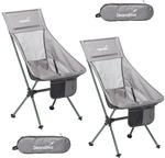 2er Set Campingst&uuml;hle Compact - klappbar - max. Traglast 150 kg - 1,4 kg