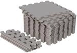 Bodenschutzmatte - Set aus 18 St&uuml;cken, 30x30cm, Bodenmatte, Fitness Schutzmatte