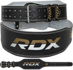 G&Uuml;RTEL 4" LEDER SCHWARZ GOLD-M