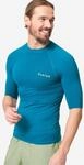 UV-Shirt Surfen Herren kurzarm 100 blau