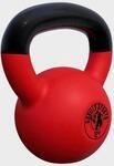 Kettlebell - 12 kg, Gusseisen, Vinyl Beschichtung, Schwunghantel, Kugelgewicht
