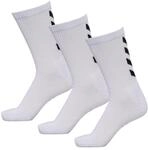 Damen/Herren Handball Socken - HUMMEL Fundamental 3er Pack Sportsocken wei&szlig;