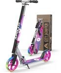 Apollo City Scooter Phantom Pro &ndash; Kinderroller klappbar mit LED-Rollen 200 mm