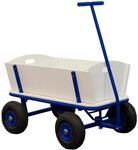 Billy Beach Wagon Bollerwagen, Holz, Luftreifen, Blau