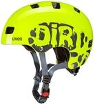Kid 3 Dirtbike lime-grey neon Fahrrad Inline Scooter Skate Kinder Helm Retro