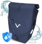 Fahrradtasche Wasserdichte 2in1 Gep&auml;cktr&auml;gertasche und Umh&auml;ngetasche 28L - Ocean