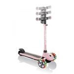GLOBBER ONE K E-MOTION 4 PLUS pastellrosa, mit Leuchtrollen