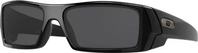 Oakley Wrap Herren Polierte Schwarz-Grau Sonnenbrille