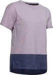 Under Armour Kurz&auml;rmel Crew Neck Purple Damen geladenes T-Shirt 1355585 554 Lila