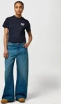 Wrangler - SIGN OFF TEE DARK NAVY Blau Damen