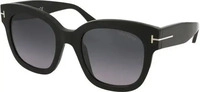 Tom Ford Lunettes De Soleil 0613 Beatrix 01C Miroir Gris De Fum&eacute;e Noir Brillant