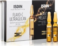 ISDIN Isdinceutics Flavo-c Melatonin + Ultraglican 10 + 10 Ampullen 20 Stk.