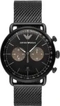 Emporio Armani Horloge AR11142 Black Gold Damen