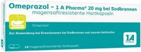 PZN-DE 06439524, OMEPRAZOL-1A Pharma 20 mg bei Sodbrennen HKM 14 St, Grundpreis: