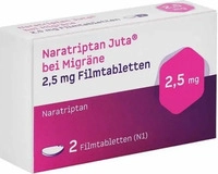 PZN-DE 18110634, JUTA Pharma NARATRIPTAN Juta bei Migr&auml;ne 2,5 mg Filmtabletten 2 St,