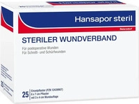 PZN-DE 12439936, Beiersdorf 48645, Beiersdorf HANSAPOR steril Wundverband 6x7 cm 25