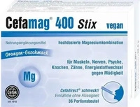 PZN-DE 17528455, Cefak CEFAMAG 400 Stix 36 St, Grundpreis: &euro; 0,35 / St&uuml;ck