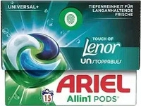 Ariel Vollwaschmittel Allin1 Pods Touch of Unstoppables 15 WL, Grundpreis:...