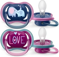 PHILIPS AVENT ultra air Schnuller Elefanten & Love 18+ Monate 1 St&uuml;ck