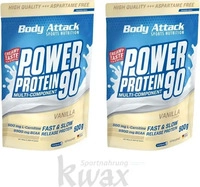 Body Attack Power Protein 90 - Cookies'n Cream 500 g, Grundpreis: &euro; 43,98 / kg