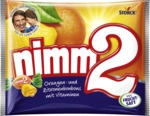Storck nimm2 Orangen- und Zitronenbonbons, mit Fruchtsaft und Vitaminen, 145 g