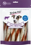 DOKAS Kau-Twister Rinderhaut, Entenherz und Entenbrustfilet 4251276202940