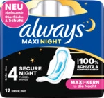 Always Maxi Damenbinden Night mit Fl&uuml;geln 8006540452189