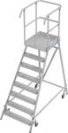Fahrbare Podestleiter Krause Stabilo Professional, einseitig begehbar, 1x8 Stufen,