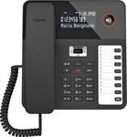 Gigaset Wand- und Tischtelefon DESK 800A, Anrufbeantworter, LCD-Anzeige, schwarz