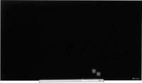 Glastafel Nobo Diamond, magnethaftend, aneinander montierbar, schwarz, 1260 x 710