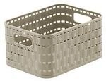 Aufbewahrungskorb Rotho COUNTRY, Volumen 2 l, Format A6, ohne Deckel, stapelbar, L