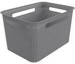 Aufbewahrungsbox Rotho BRISEN, Volumen 16 l, Lochstruktur, stapelbar, ohne Deckel, L