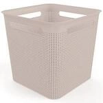 Aufbewahrungsbox Rotho BRISEN, Volumen 18 l, quadratisch, Lochstruktur,...