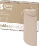 Satino K&uuml;chenrollen PureSoft, 3-lagig, mit Pr&auml;gung, L 14 m x B 220 mm, 100 %