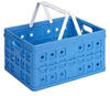 Sunware Square Klappbox, Inhalt 32 Liter, mit Tragegriff, blau/weiß