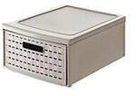 Schubladenbox Rotho COUNTRY, Volumen 8,3 l, 1 herausnehmbares Schubfach, stapelbar, L
