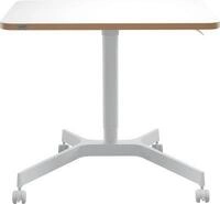 Schreibtisch LEITZ Ergo Compact, Rechteck, per Gasfeder h&ouml;henverstellbar, T-Fu&szlig;,
