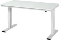 Arbeitstisch Serie adlatus 300, Melamin-Platte, B 1500 x T 800 x H 720 - 1120 mm