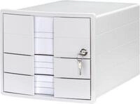 Schubladenbox HAN Impuls 2.0, Format A4, 3 geschlossene Sch&uuml;be, stapelbar,