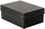 Archivbox Falken PURE Box Black A5, f&uuml;r bis zu 1250 Blatt, mit Beschriftungsfeld, L