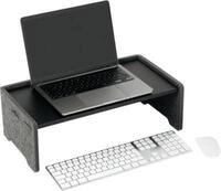Durable Monitorst&auml;nder EFFECT, 3-stufig, 60 % PET-Filz, bis 10 kg, Kabelausl&auml;sse,