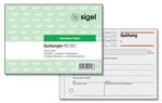 sigel&reg; Quittung RC021, DIN A6 quer, 100 Blatt, Recyclingpapier mit...