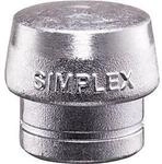 Schonhammerkopf SIMPLEX Kopf-&Oslash; 40mm Weichmetall silber hart HALDER