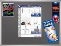 Franken Pinnwandtafel PRO, Filz, Wandmontage im Hoch- & Querformat, Aluminiumrahmen,