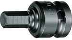 Kraftschrauber-Steckschl&uuml; ssel-Einsatz IN K 19 1/2 Zoll SW 12mm L.50mm