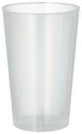 Trinkbecher Papstar, Mehrweg, 0,3 l, &Oslash; 78 x H 118 mm, mit F&uuml;llstrich,