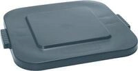 Deckel f&uuml;r Brute-Container 151 l, &Oslash; 610 mm , eckig, grau